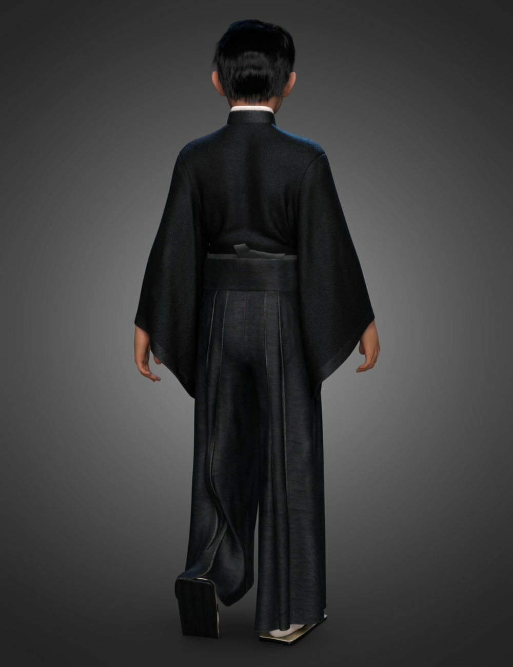 dForce Hakama and Kimono Outfit for Genesis 8.1 Male