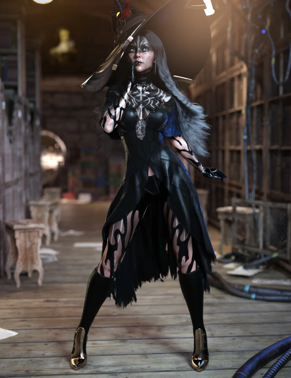 dForce Moonlight Nocturne Outfit for Genesis 8 and 8.1 Females