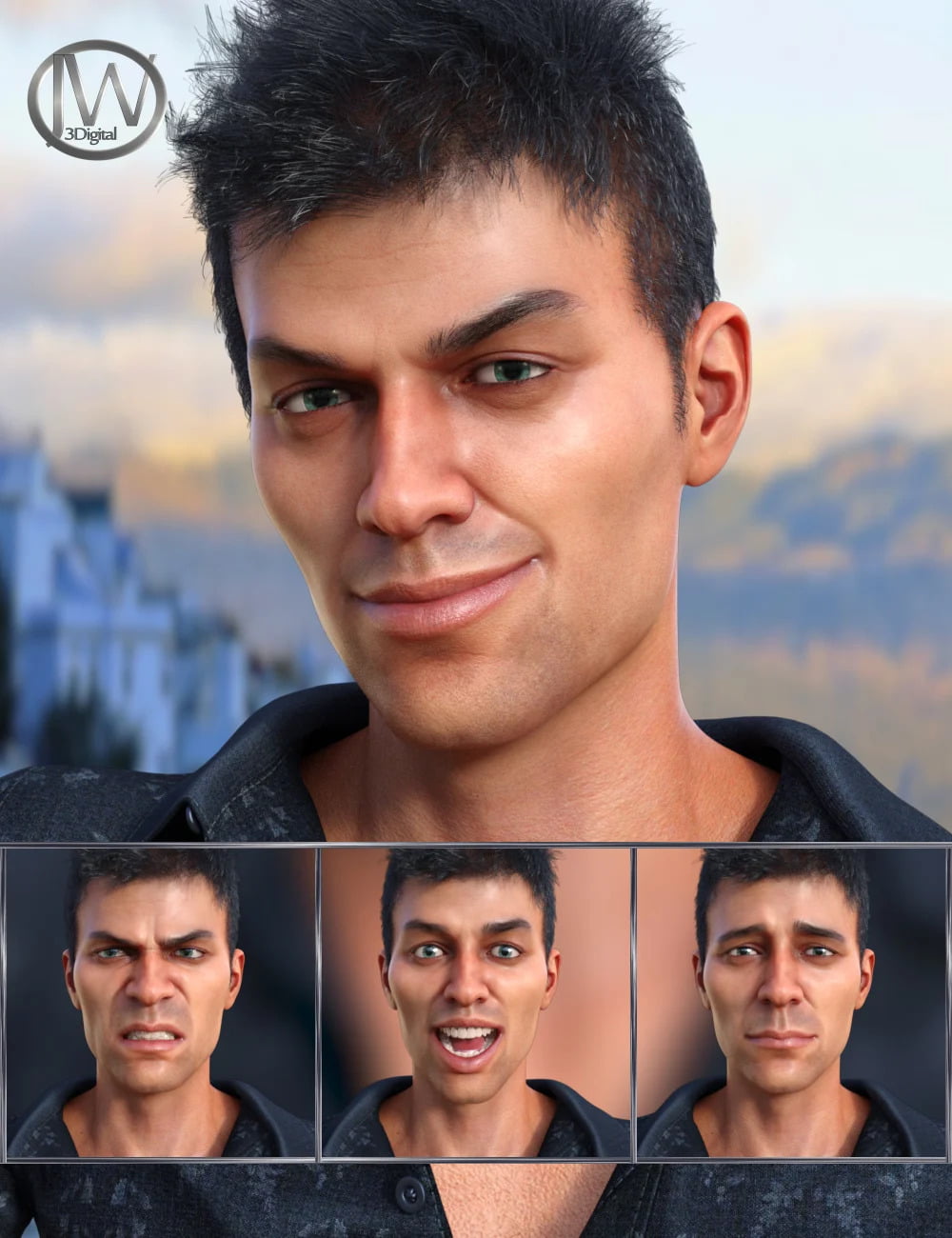 Modern Man - Expressions for Genesis 8 Male and Diego 8