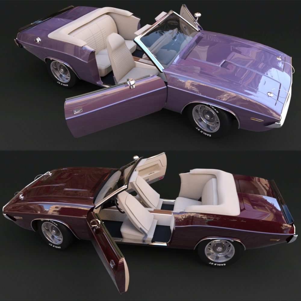 DODGE CHALLENGER CONVERTIBLE for DAZ Studio