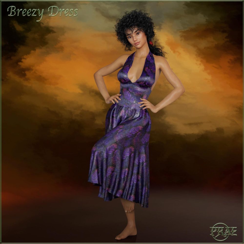 Prae-Breezy Dforce Dress For G8F Daz