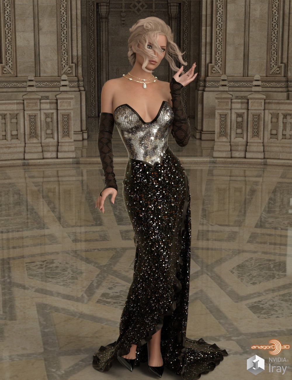 VERSUS - dForce Deadly Bride for Genesis 8 Females