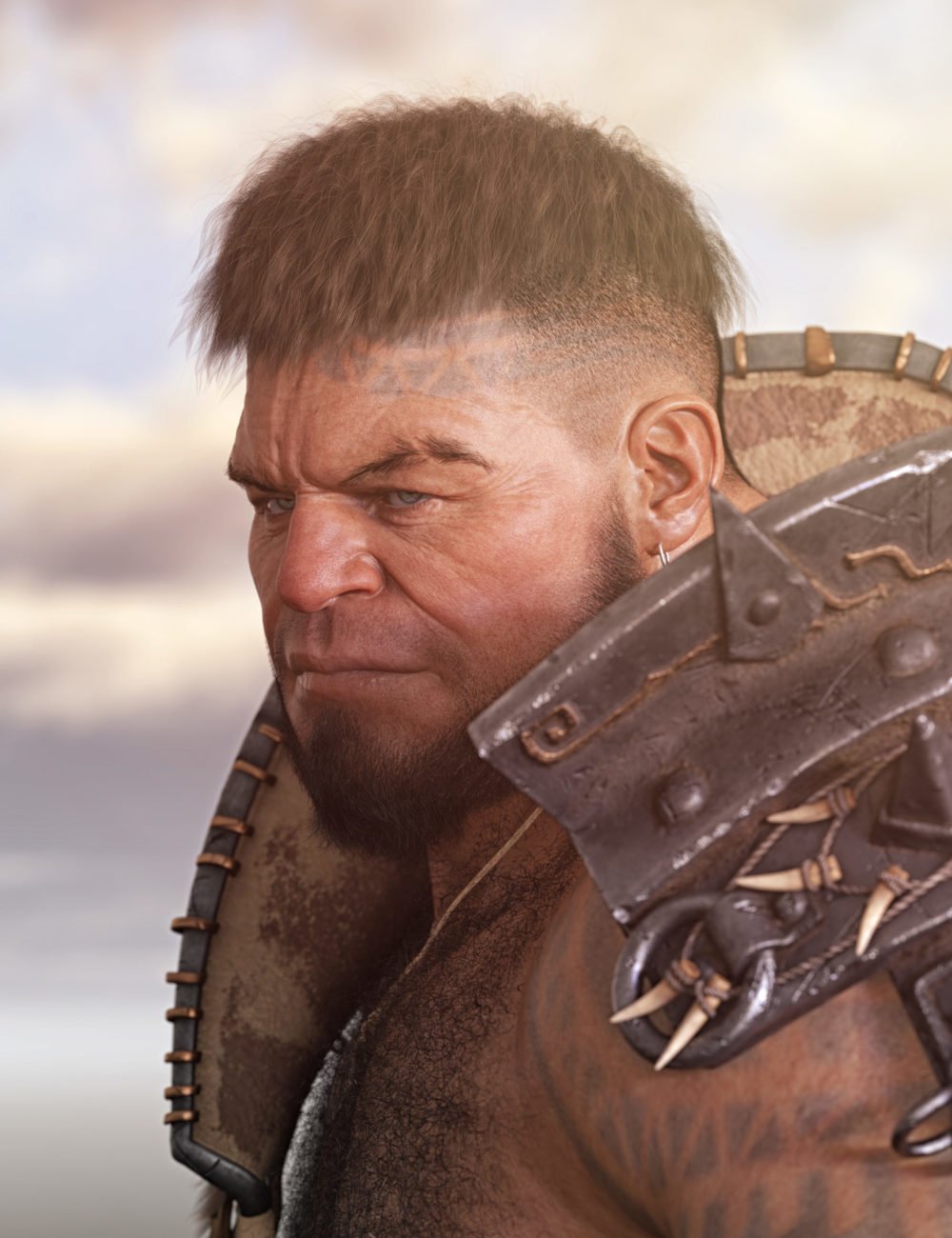 Short Undercut Hair for Genesis 3, 8, and 8.1 Males and Females