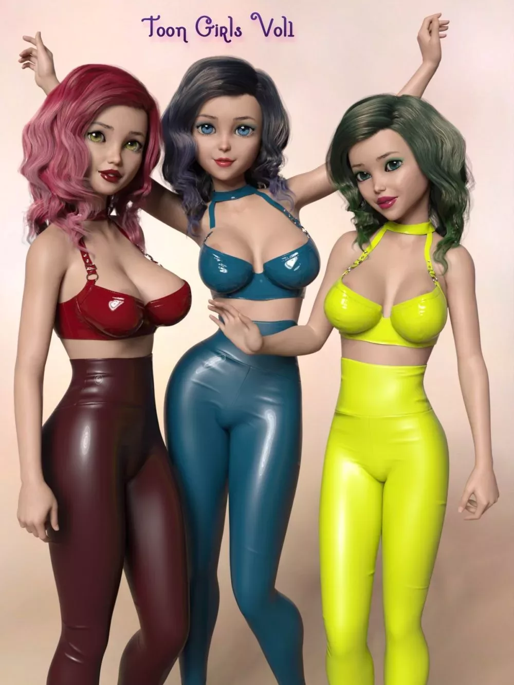 6 Toon Girl Character Morphs For G8f Vol 1 ⋆ Freebies Daz 3d