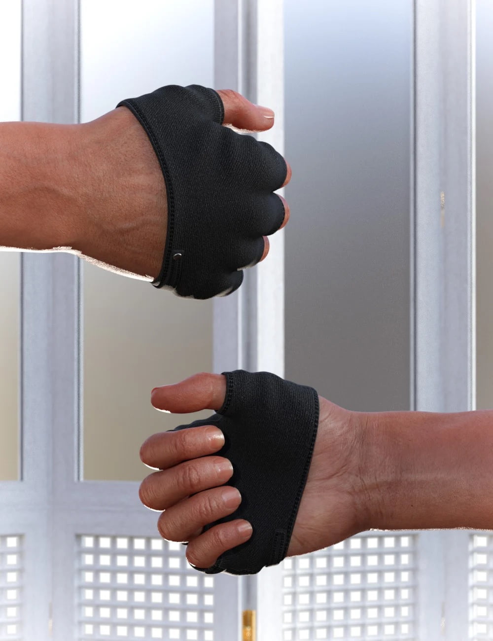 Fingerless Gloves for Genesis 8 Males