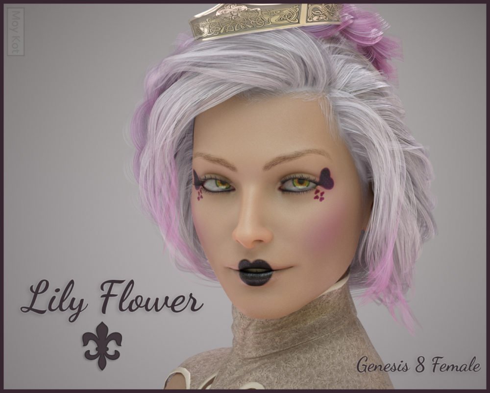Lily Flower for Genesis 8 Female