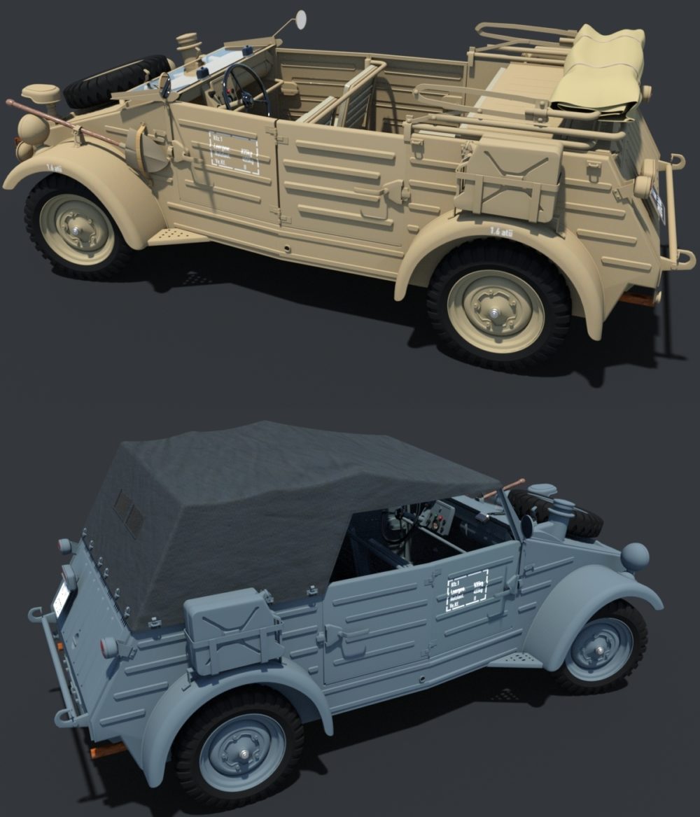 KUBELWAGEN BUNDLE for DAZ Studio