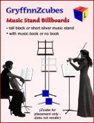 GryffnnZcube - Billboards Music Stand