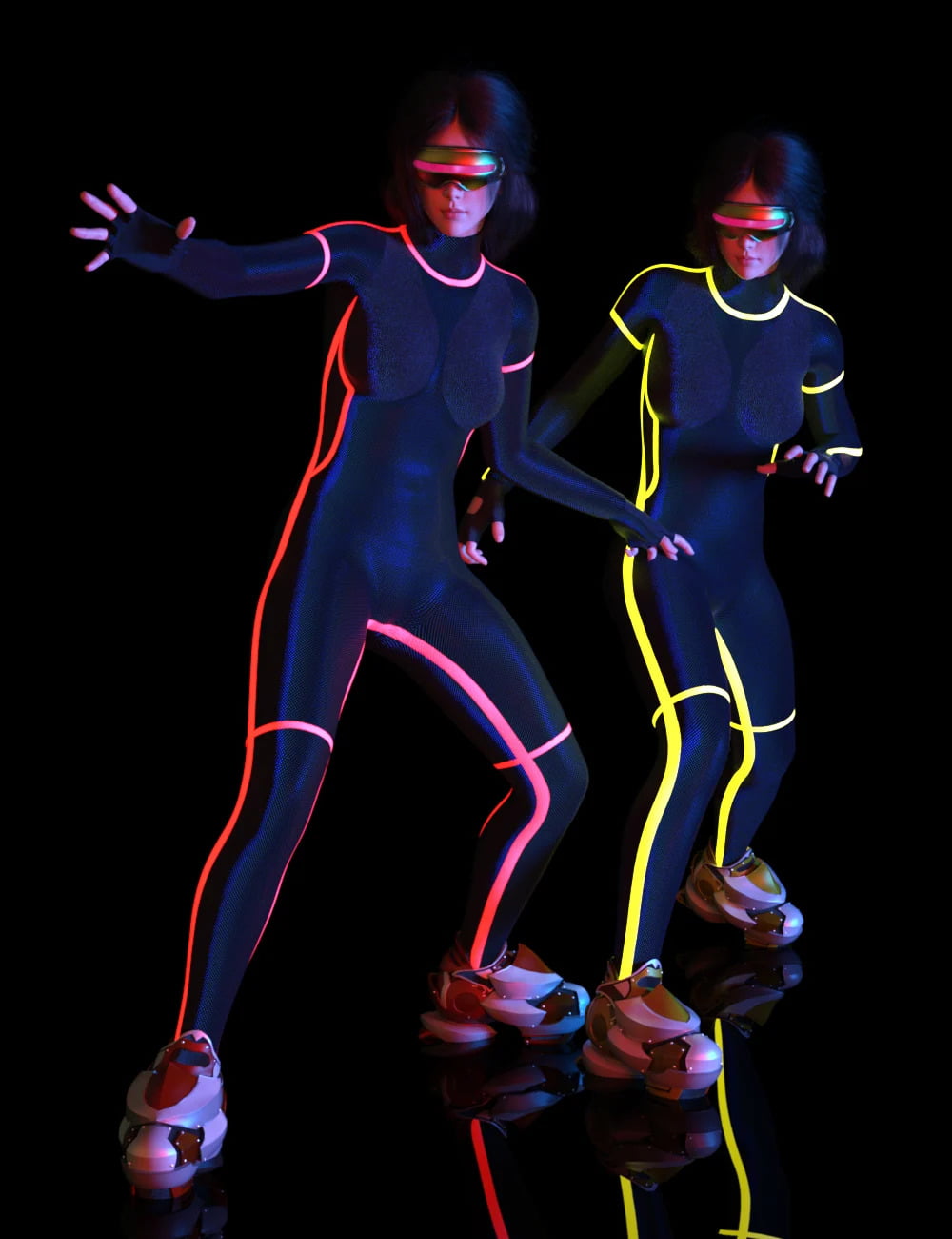 Cyber Punk 0000 for Genesis 8 and 8.1 Female