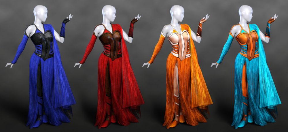 dForce Seraphine Wardrobe for Genesis 8 Female and Genesis 8.1 Female