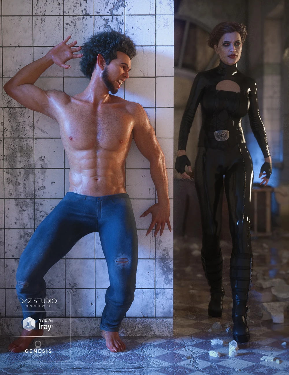 Ensnared Poses for Genesis 8, Tasha 8 and Landon 8