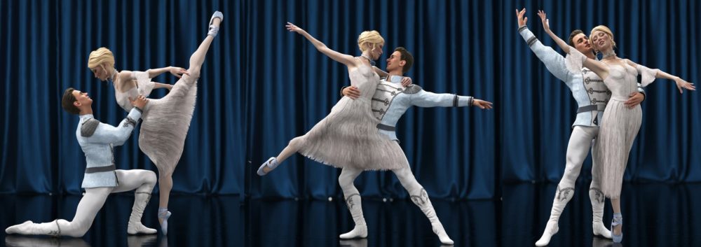 Finest Classical Ballet Poses for Genesis 8.1 Male and Female