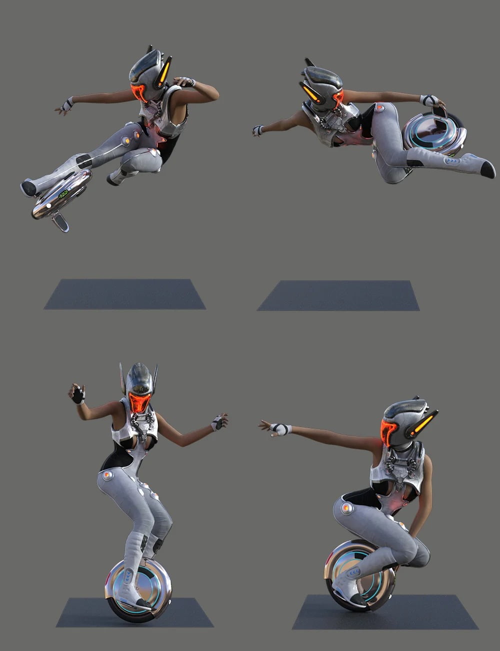 Hierarchical Poses for Gyrowheel