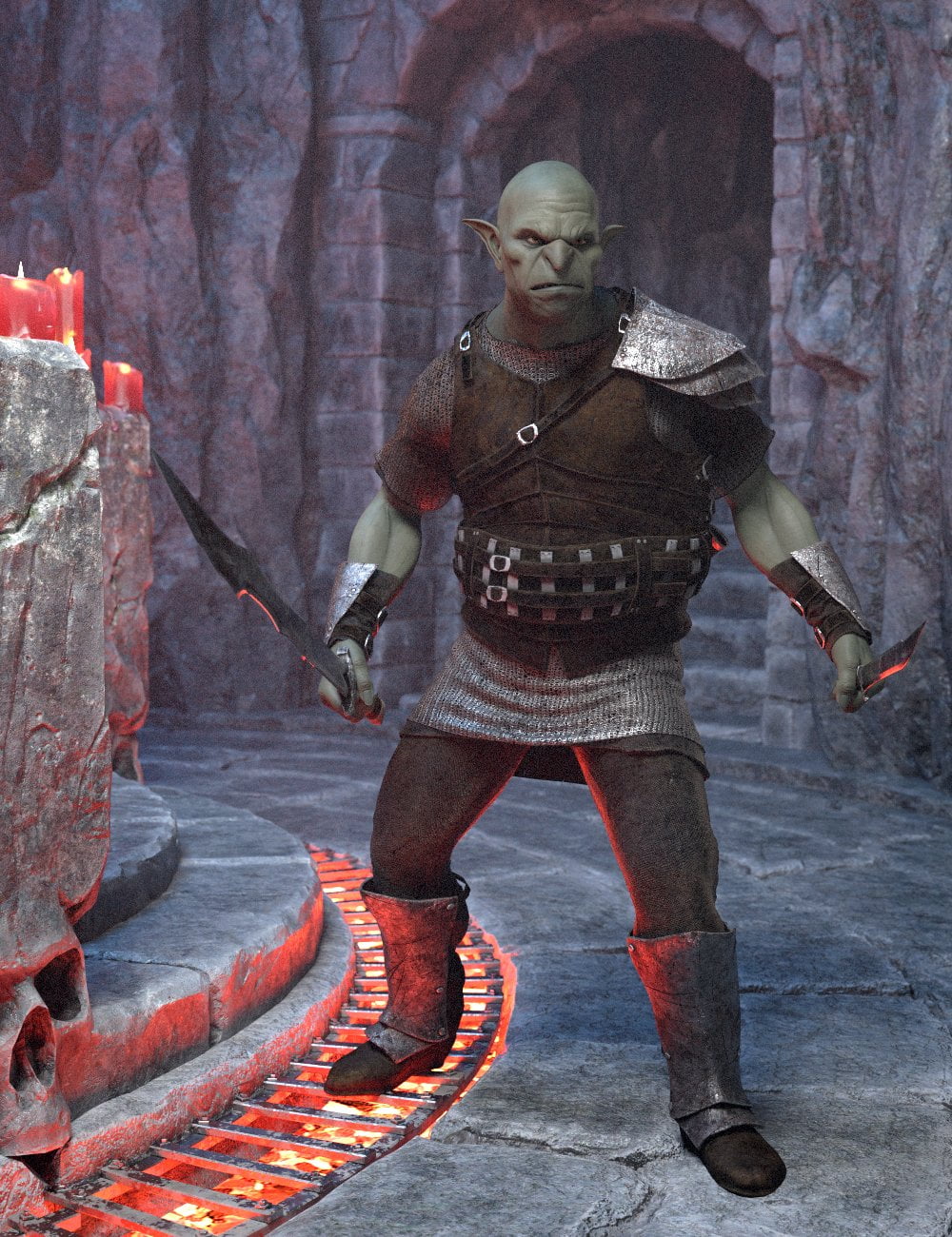 Orc Warrior Outfit for Genesis 8 Male