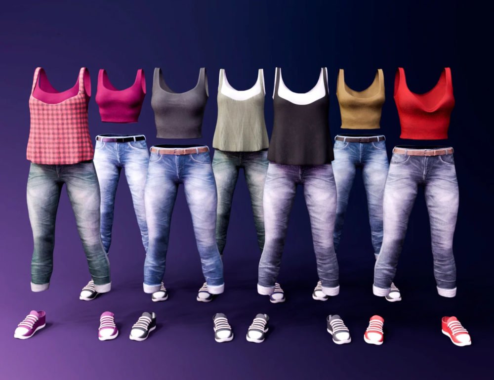 Casual Wear Outfit for Brooke 8.1 and Genesis 8.1 Females