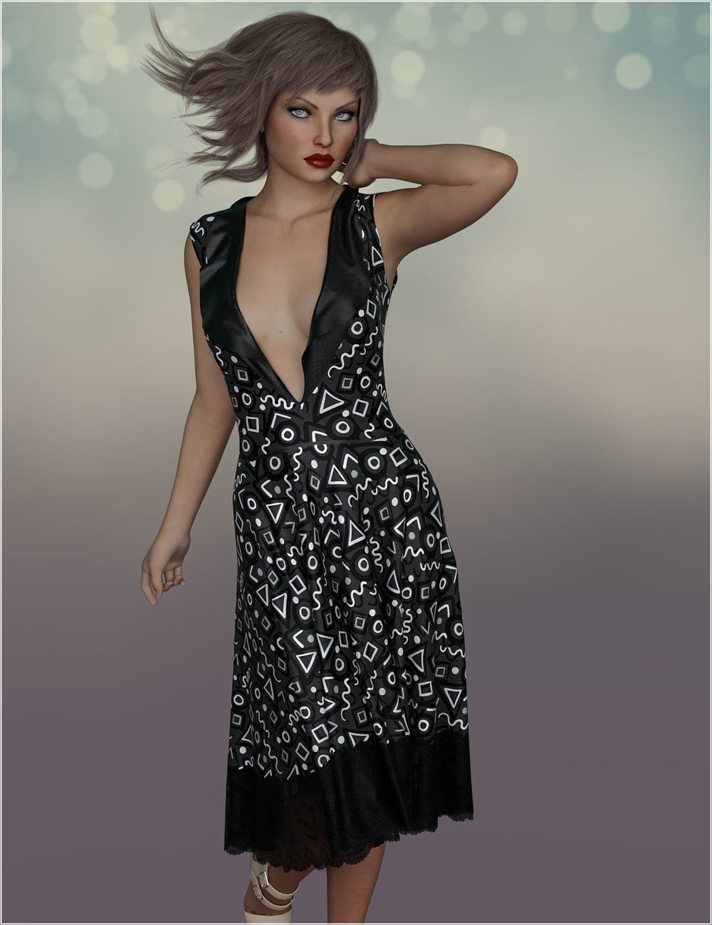 Feminine For The Risque Flutter Dress