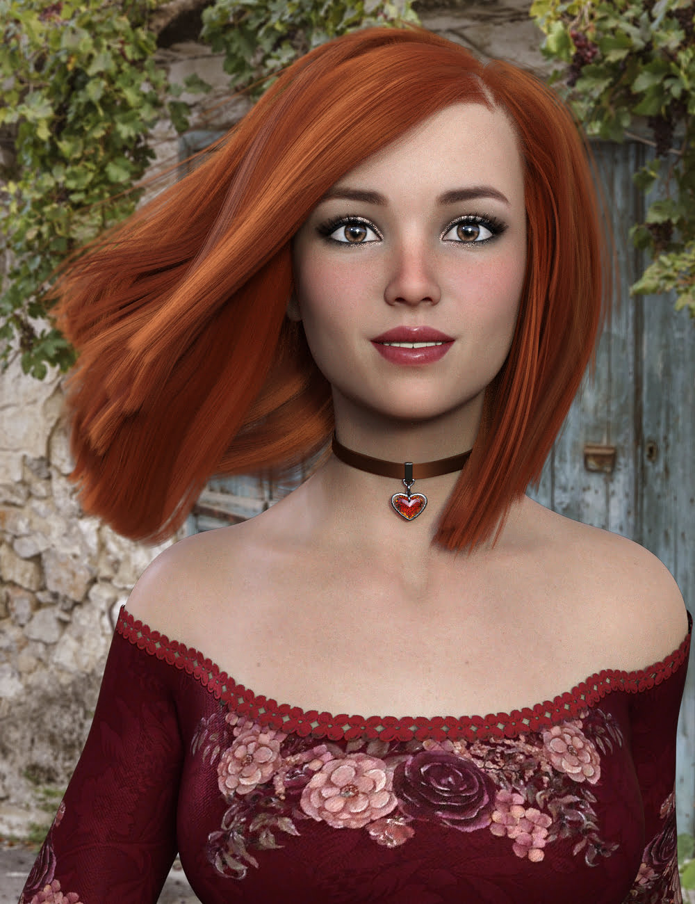 Fiona Hair for Genesis 8 Females
