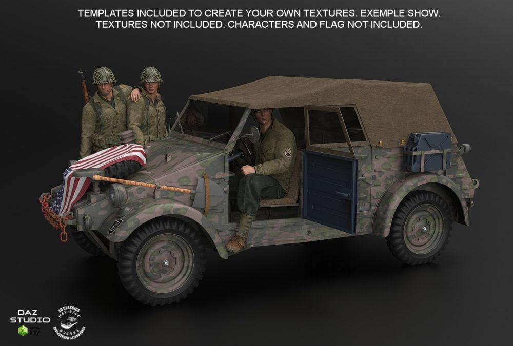 KUBELWAGEN BUNDLE for DAZ Studio
