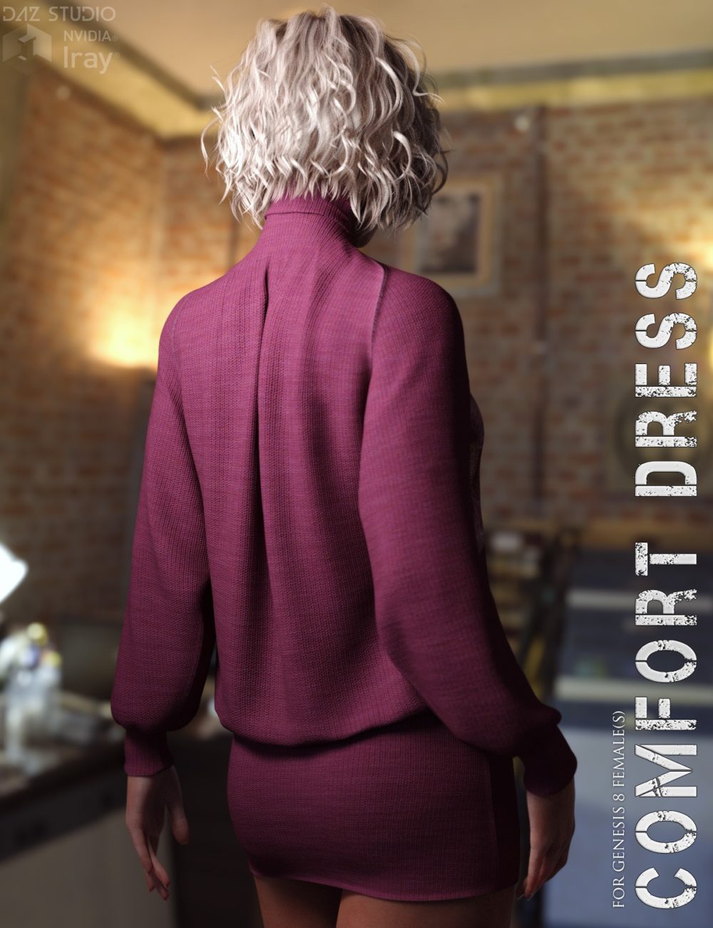 dForce Comfort Dress for Genesis 8 Females