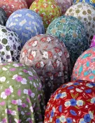 Summer Floral Fabric Iray Shaders