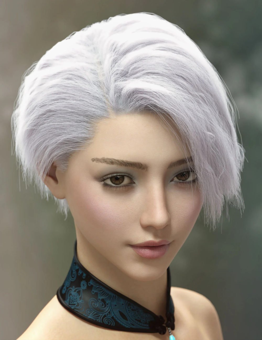 dForce Yunbae Hair for Genesis 8 and 8.1