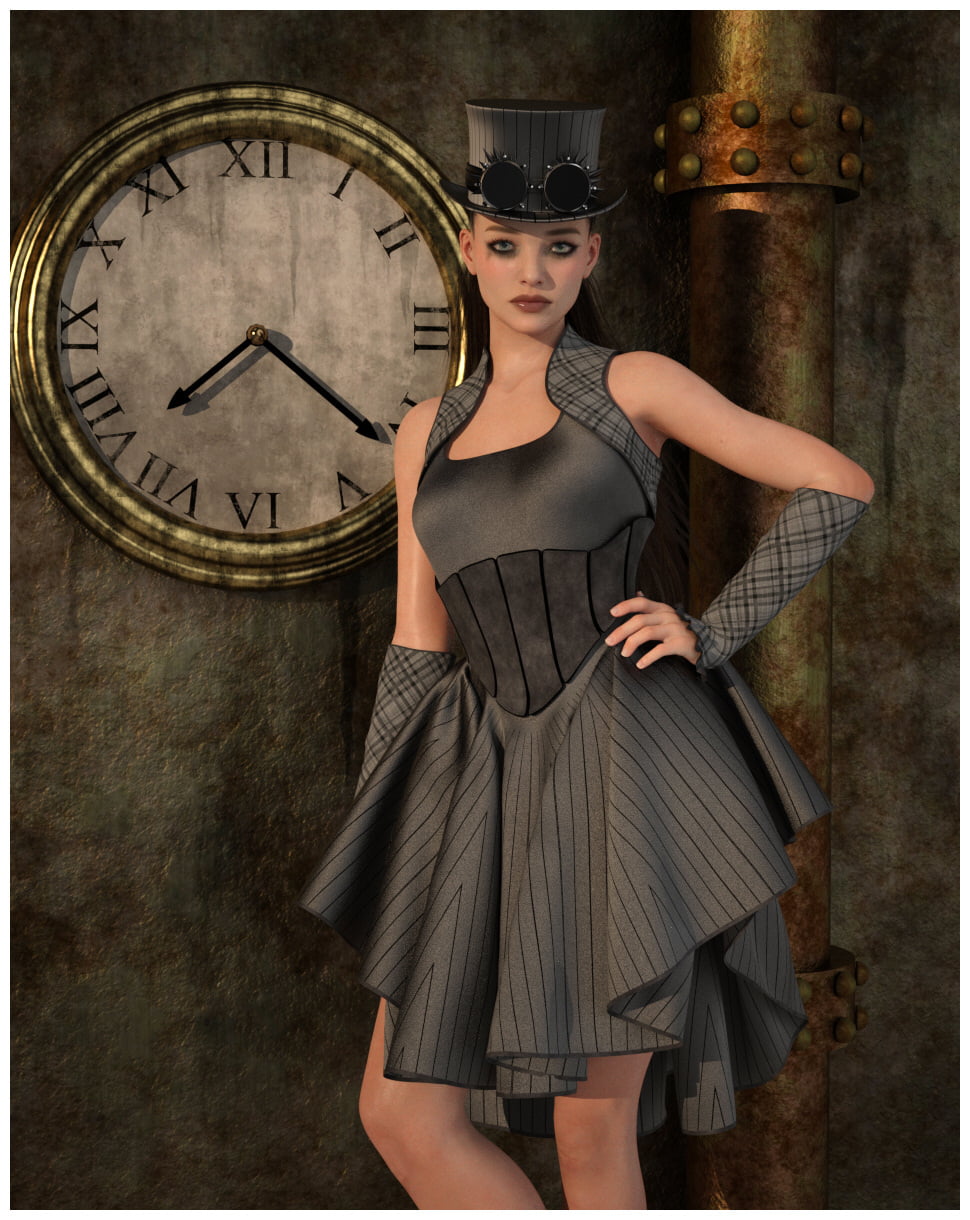 dForce - Violet Outfit for G8F & G8.1F