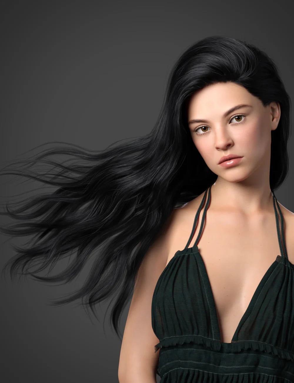 Adena Hair for Genesis 8 and 8.1 Female