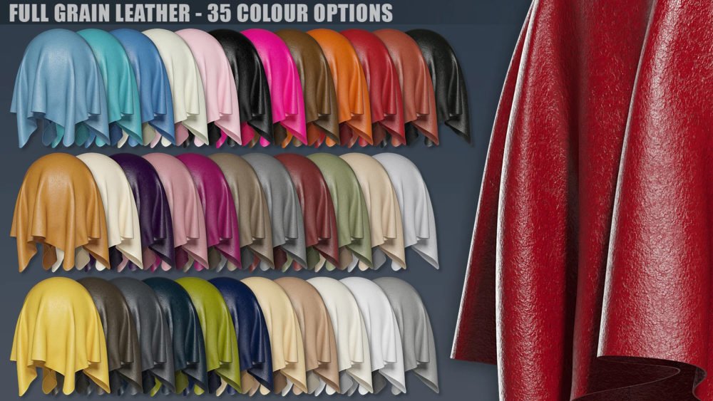 DD PBR Leather Shaders for Iray