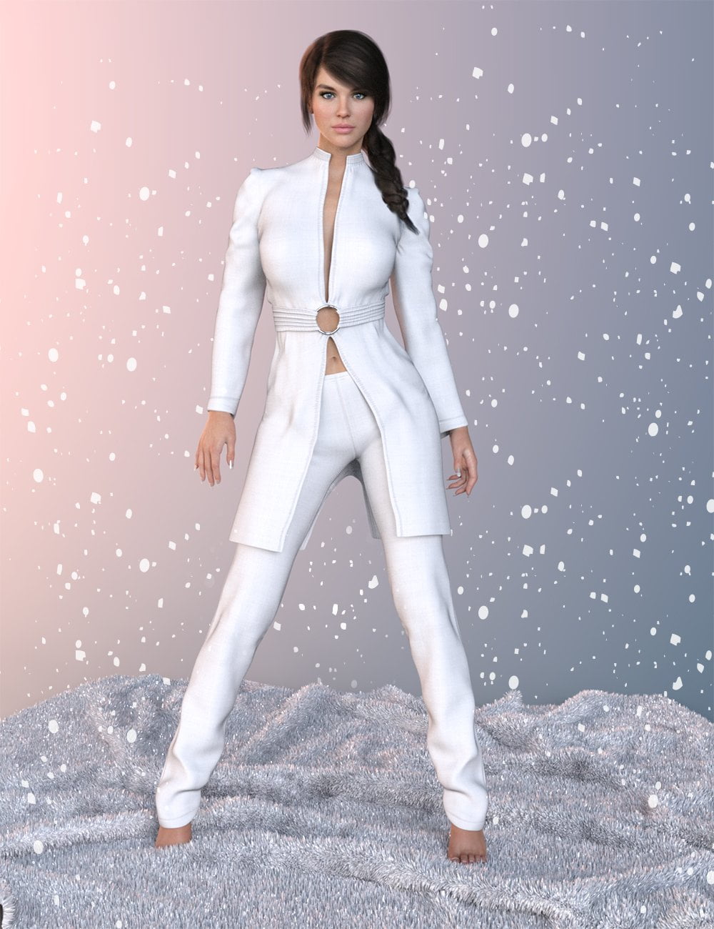 dForce X-Fashion Winter Style Outfit for Genesis 8 and 8.1 Females