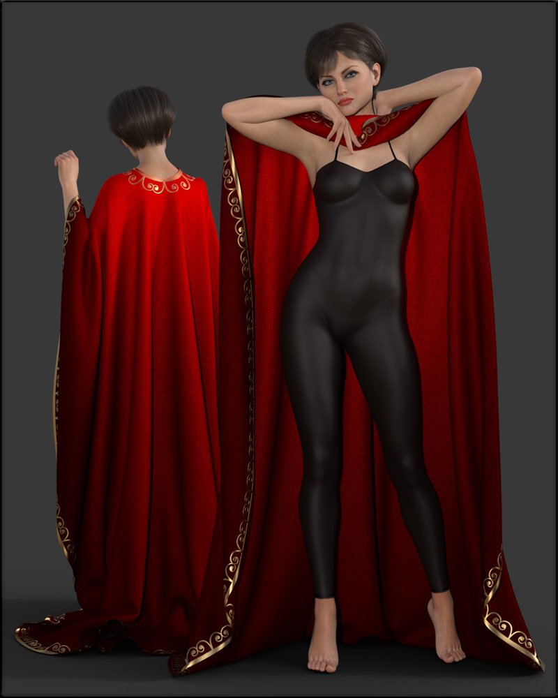 Faxhion - dForce Long Train Cape