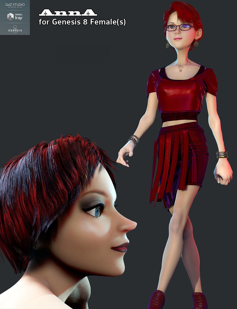AnnA HD for Genesis 8 Female
