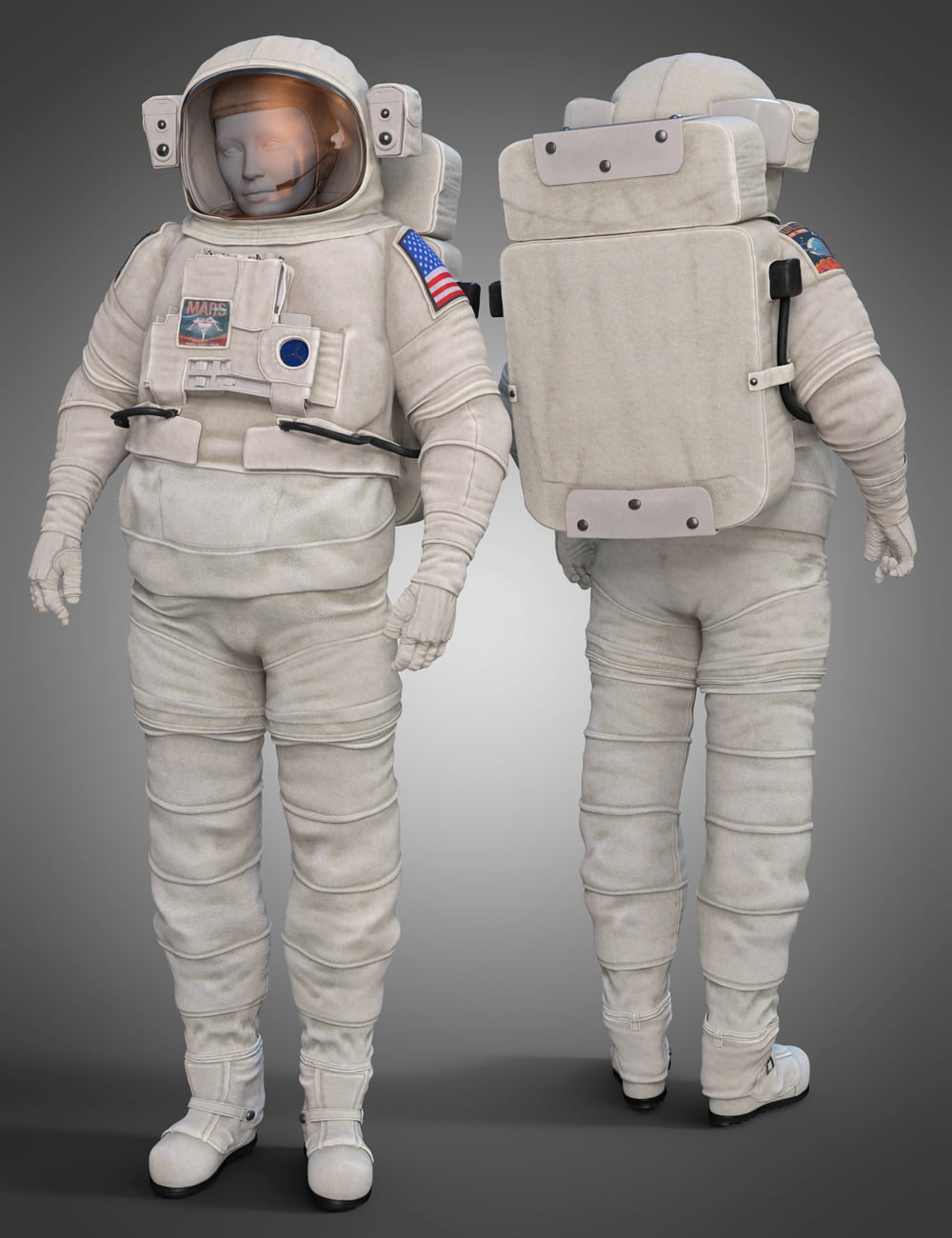 Space Explorer Suit for Genesis 8 and 8.1 Females