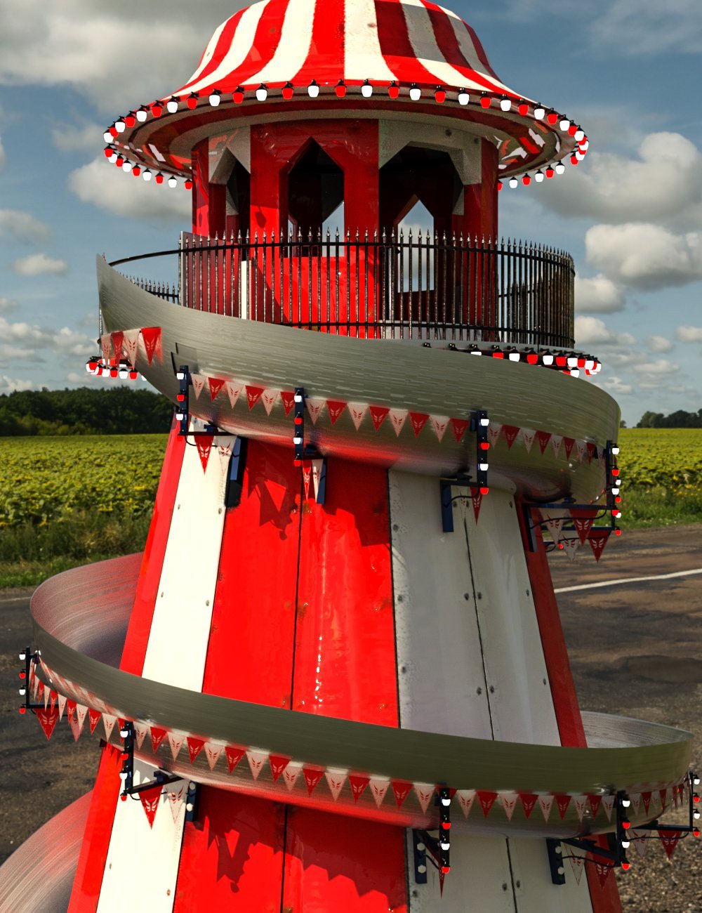 Fairground Helter Skelter
