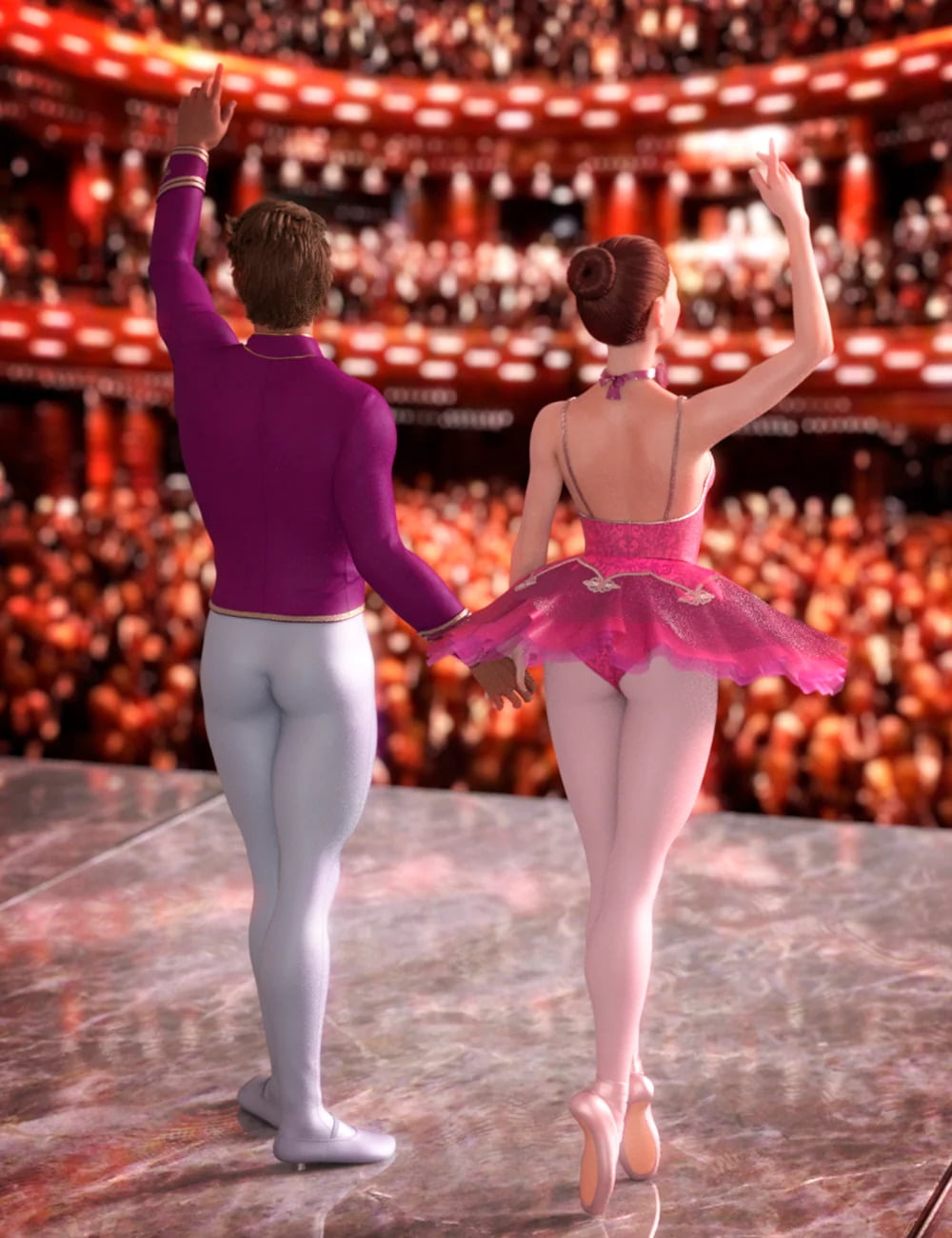 Ballet Icon Gala Outfits for Genesis 8.1 Female and Genesis 8.1 Male