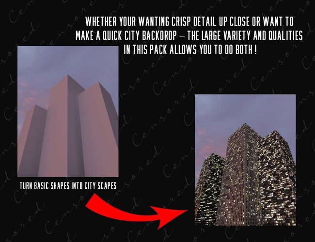 City Building Facade Shader Collection