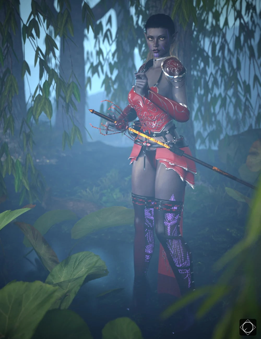 Drow Weapons Megapack A for Genesis 8 and 8.1 Females