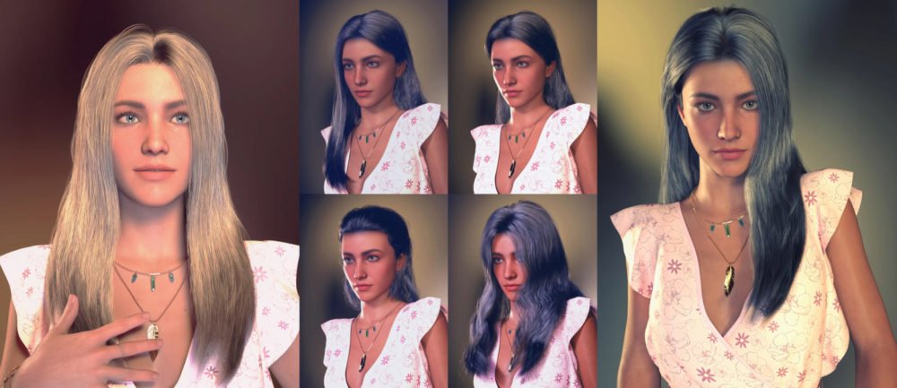 FE Diverse Hair Vol 1 for Genesis 8 and 8.1 Females