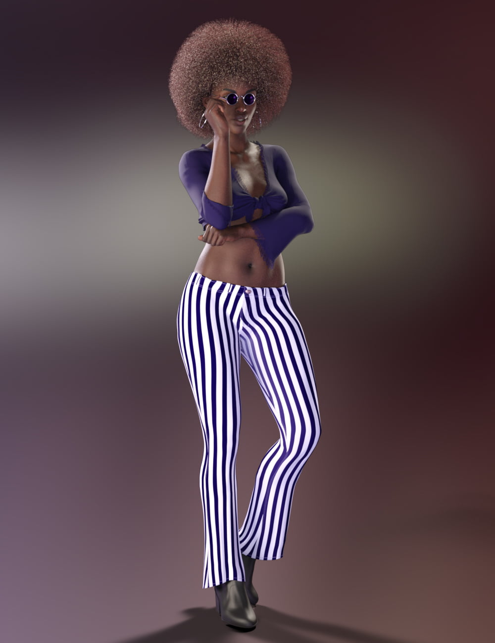 Groovy Lady dForce Hair and Clothing for Genesis 8 and 8.1 Female