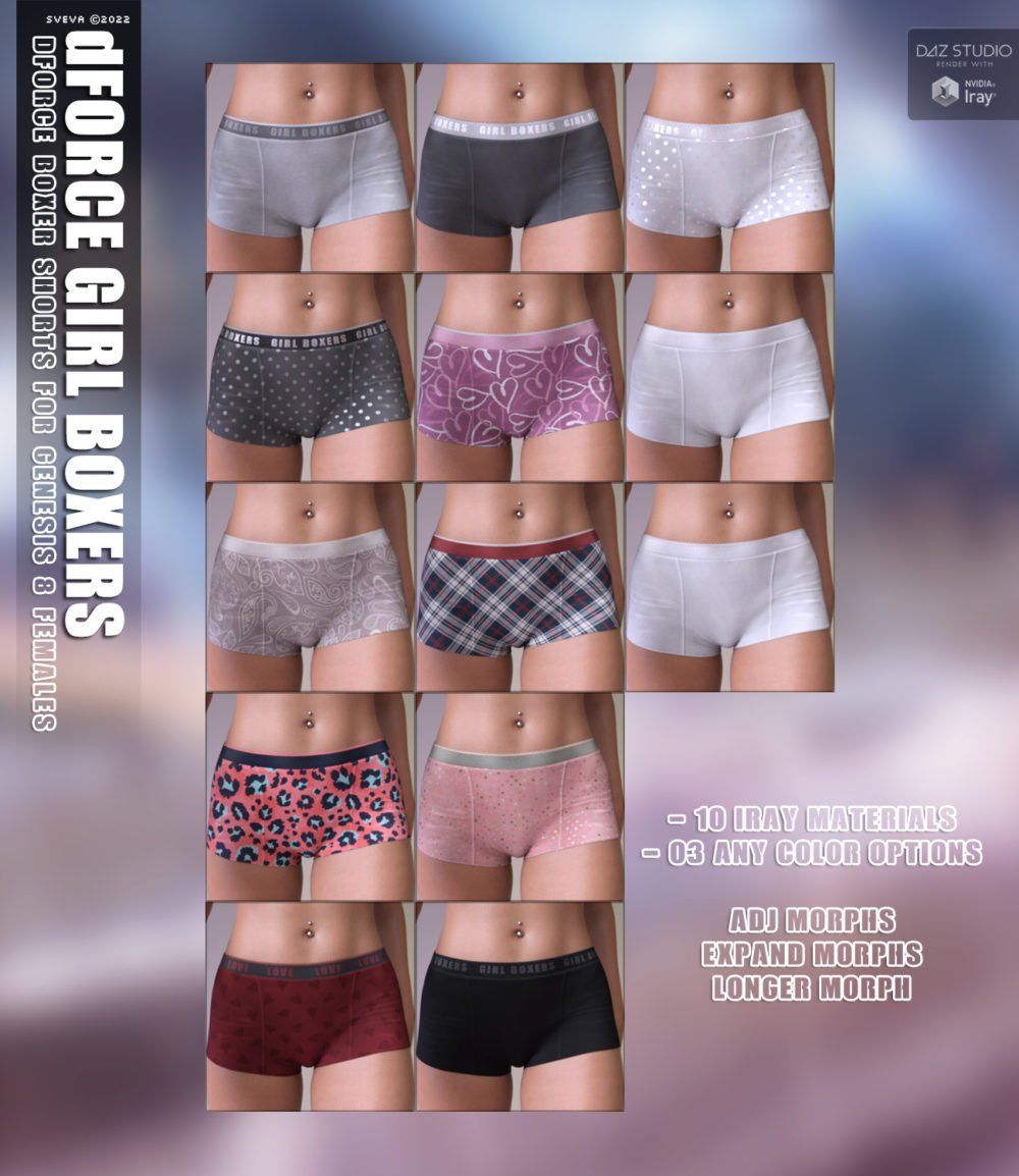 dForce Girl Boxers G8F