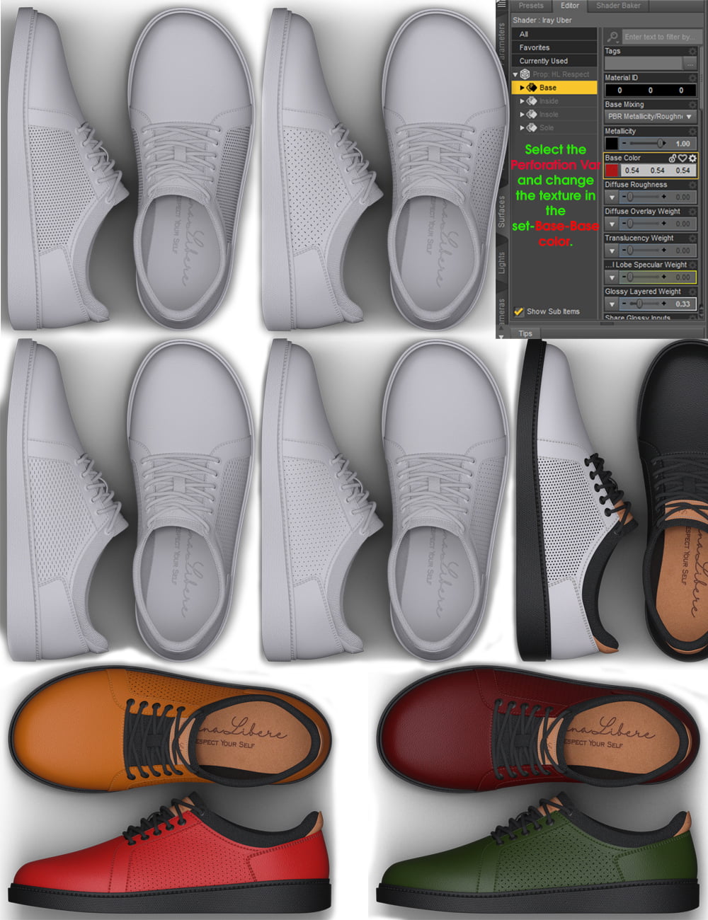 Sneakers for Genesis 8 and 8.1 Males