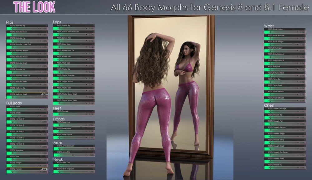 The Look HD Body Morph Resource for Genesis 8 and 8.1 Female