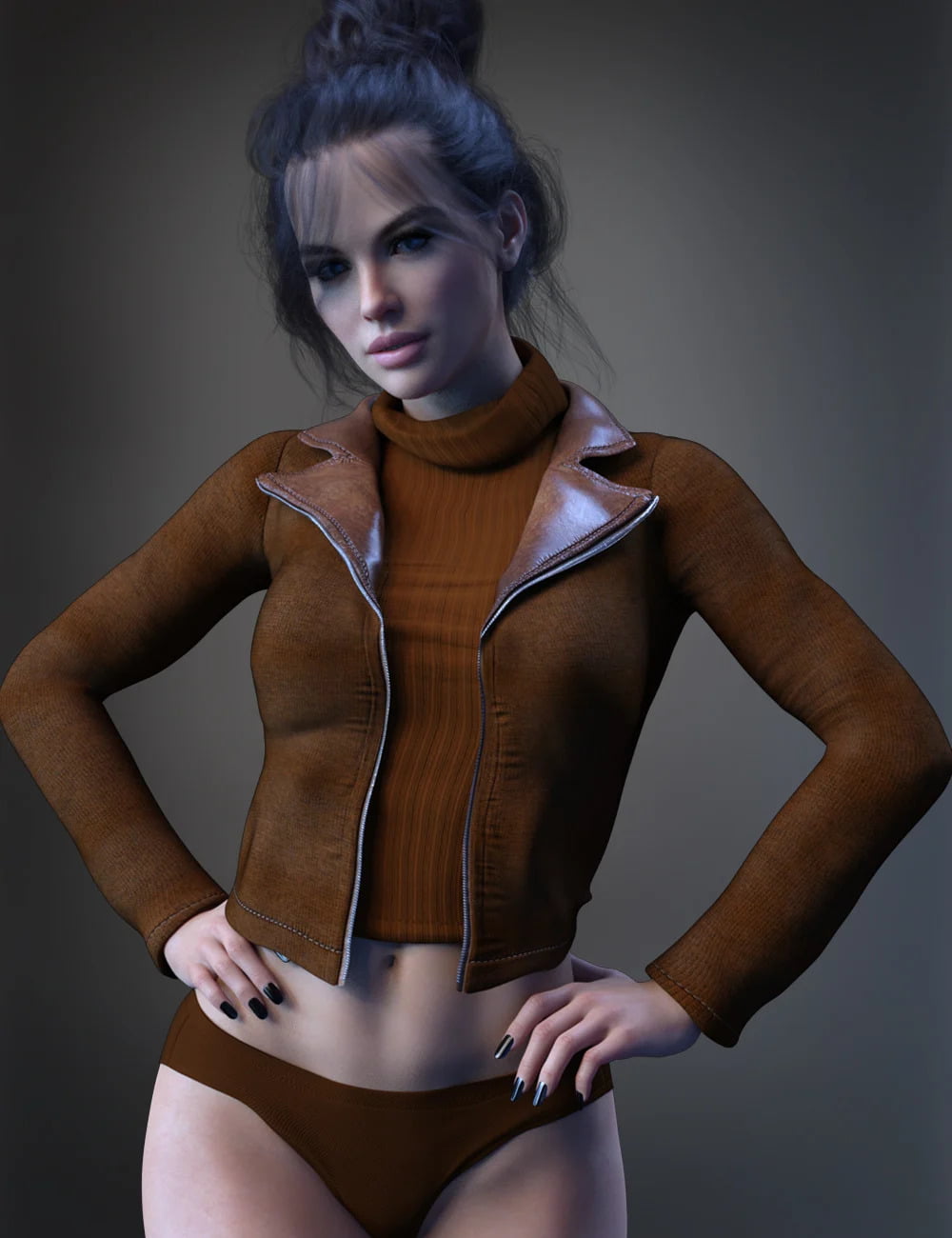 X-Fashion Crop Jacket Set for Genesis 8 and 8.1 Females Bundle