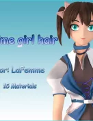 Anime Girl Hair for La Femme