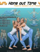 WMs Hang out Time 4 - Poses for Genesis 3, 8, 8.1 Female