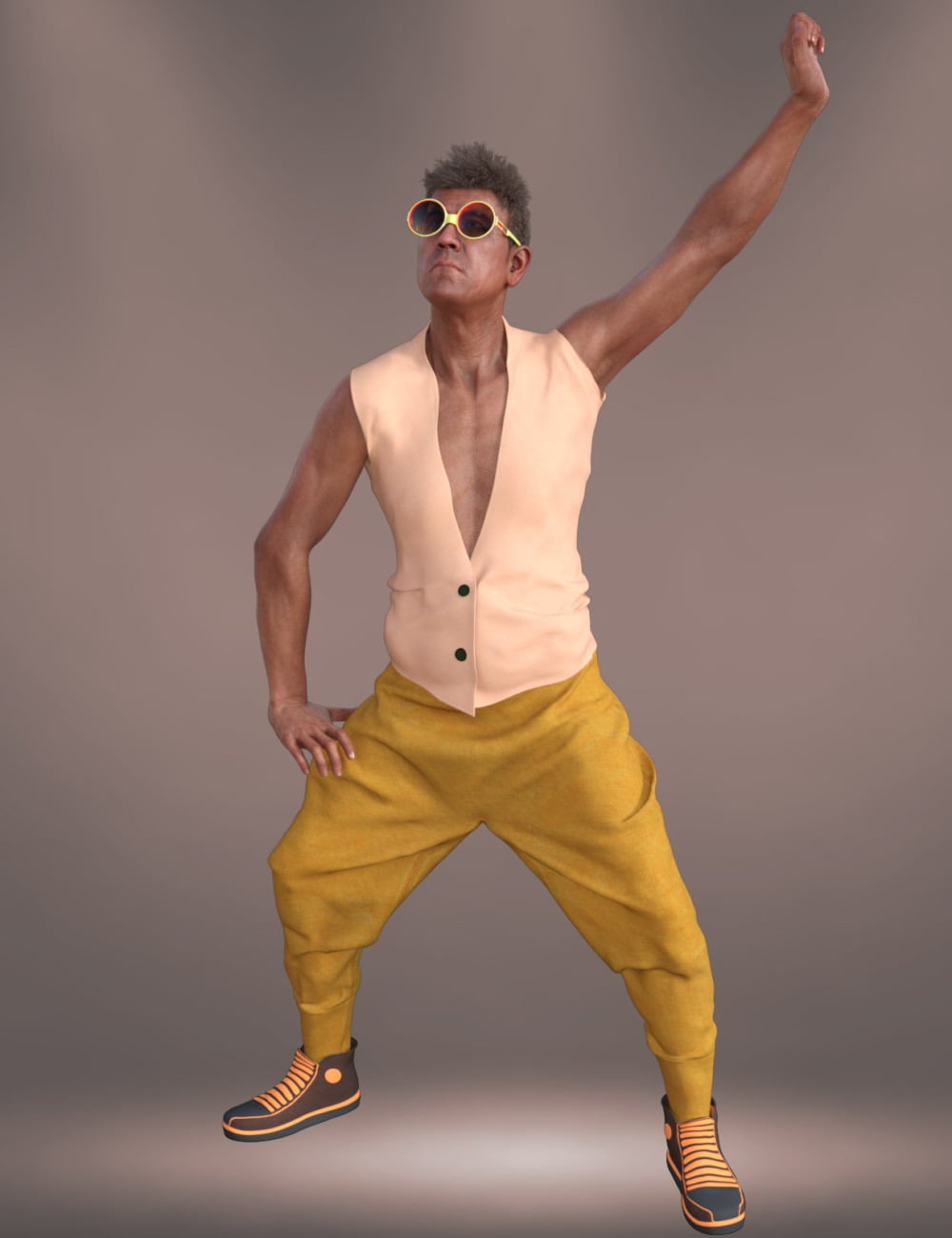 dForce Vintage Rapper Outfit for Genesis 8.1 Males