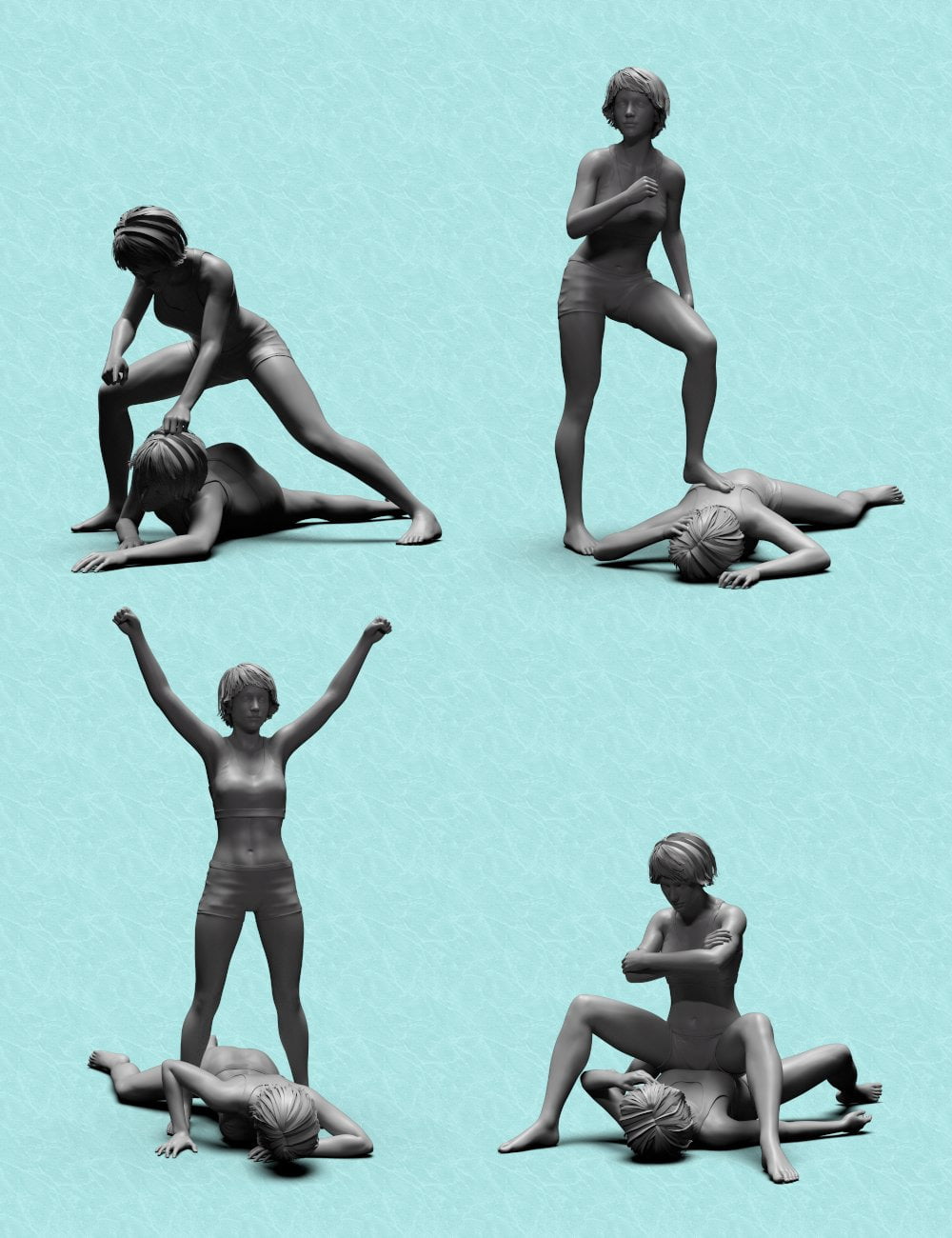 Victory and Defeat Poses for Genesis 8