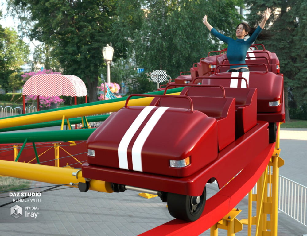 Amusement Park - Roller Coaster