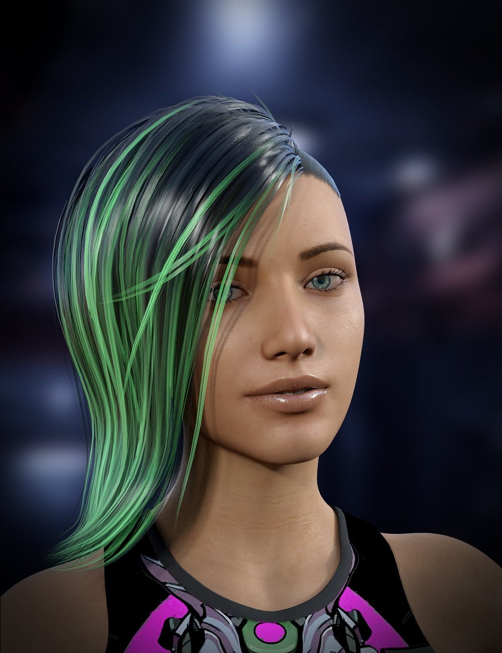 Cyberpunk Hair for Genesis 8 Female