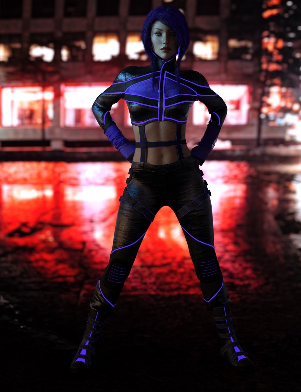 dForce CyberGirl Outfits for Genesis 8 Females