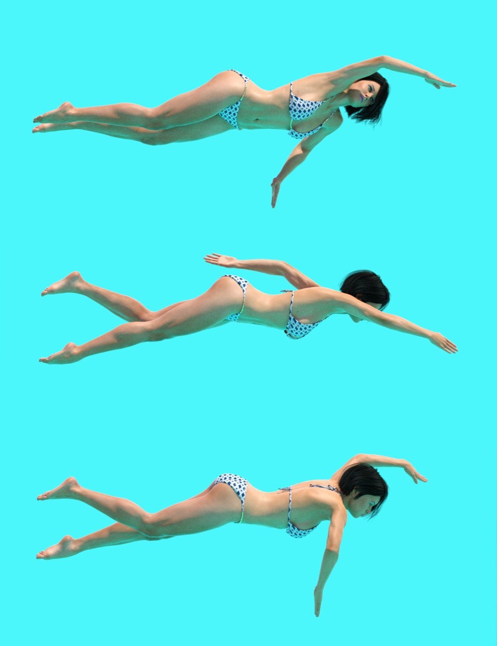 Free Style Swim Cycle for Genesis 8 Male(s) and Female(s)